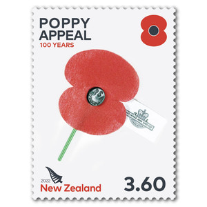 2022 Poppy Appeal 100 Years $3.60 Stamp | NZ Post Collectables