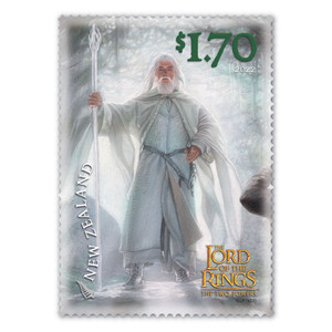 2022 The Lord of the Rings: The Two Towers 20th Anniversary - The White Wizard $1.70 Stamp | NZ Post Collectables