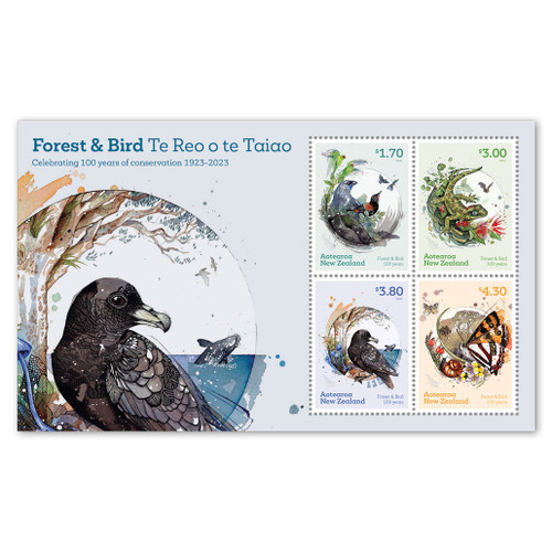 2023 Forest & Bird 100 Years Mint Miniature Sheet | NZ Post Collectables