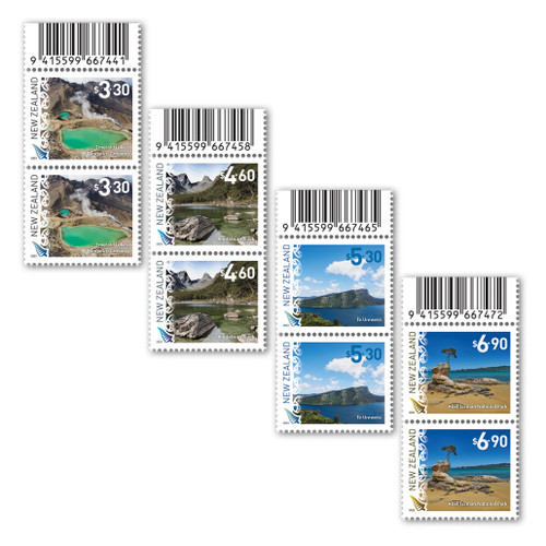 2023 Scenic Definitives Set of Barcode B Blocks | NZ Post Collectables