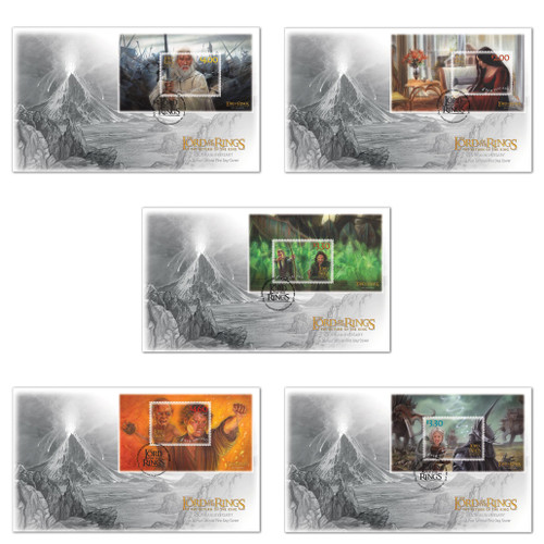 2023 The Lord of the Rings: The Return of the King 20th Anniversary Set of Miniature Sheet First Day Covers | NZ Post Collectables