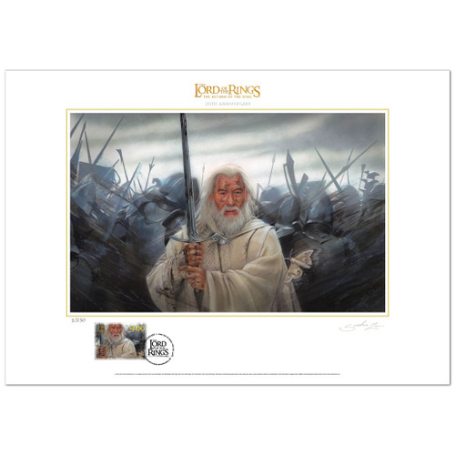 2023 The Lord of the Rings: The Return of the King 20th Anniversary Limited Edition Print 3 Gandalf | NZ Post Collectables