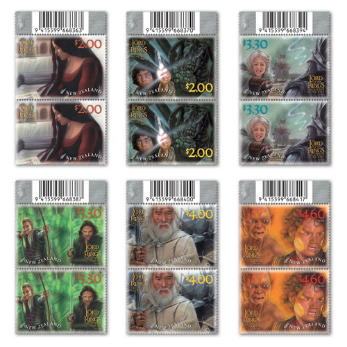 2023 The Lord of the Rings: The Return of the King 20th Anniversary Set of Barcode B Blocks | NZ Post Collectables