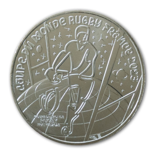 Rugby World Cup France 2023 Brilliant Uncirculated Coin - front | NZ Post Collectables