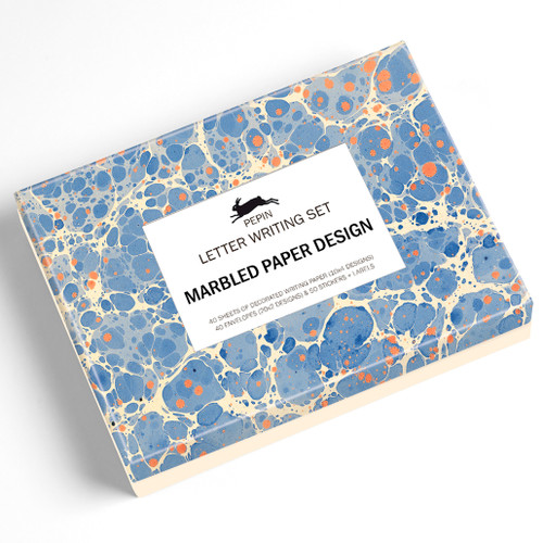 Pepin Press Letter Writing Set - Marbled Paper 1 | NZ Post Collectables