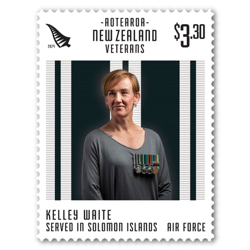 2024 Veterans - Kelley Waite $3.30 Stamp | NZ Post Collectables