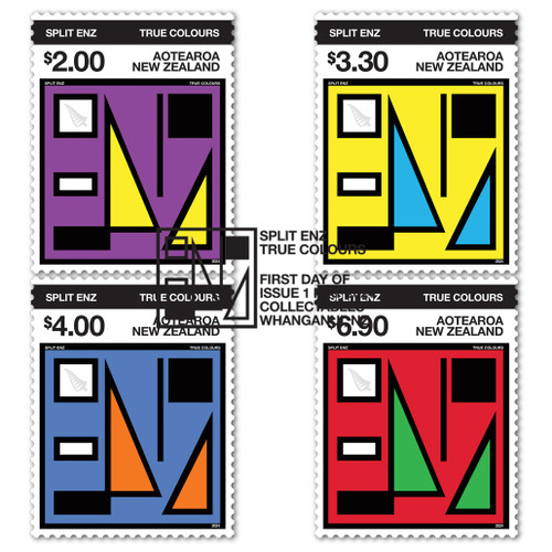 2024 Split Enz True Colours Set of Cancelled Stamps | NZ Post Collectables