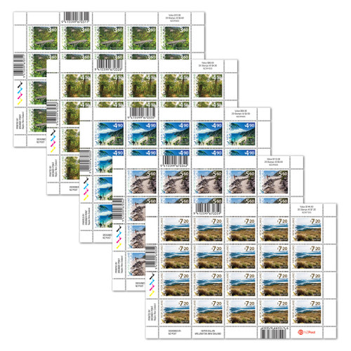 2024 Scenic Definitives Set of Stamp Sheets | NZ Post Collectables