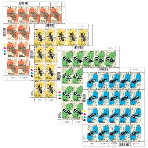 2024 Native Pollinators Set of Stamp Sheets | NZ Post Collectables