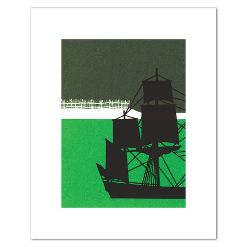 Mark Cleverley Bay of Islands Landing by Marion du Fresne Mini Art Print with Framing Board | NZ Post Collectables