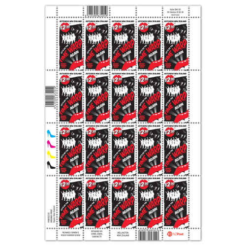 Richard O'Brien's Rocky Horror Show $2.30 Stamp Sheet | NZ Post Collectables