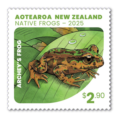 Native Frogs $2.90 Stamp | NZ Post Collectables