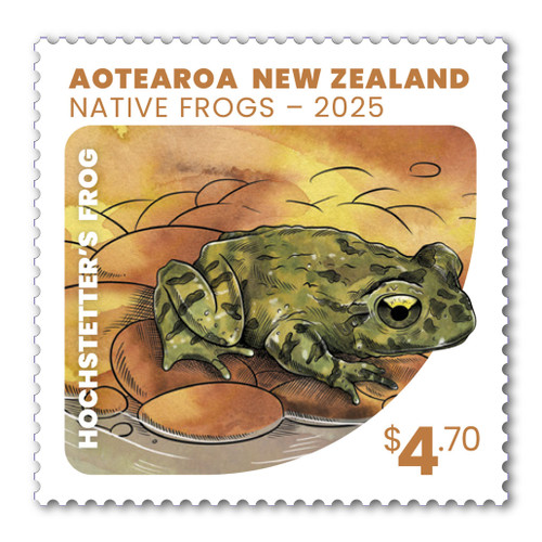 Native Frogs $4.70 Stamp | NZ Post Collectables Native Frogs $4.70 Stamp | NZ Post Collectables