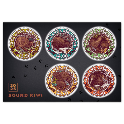 2025 Round Kiwi Mint Miniature Sheet | NZ Post Collectables