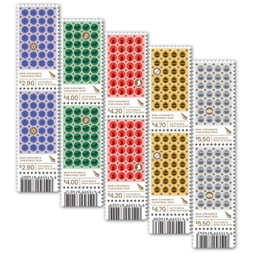 Christmas 2025 Set of Barcode A Blocks | NZ Post Collectables