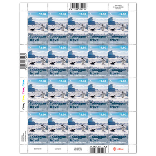 Ross Dependency Penguins $2.90 Stamp Sheet | NZ Post Collectables