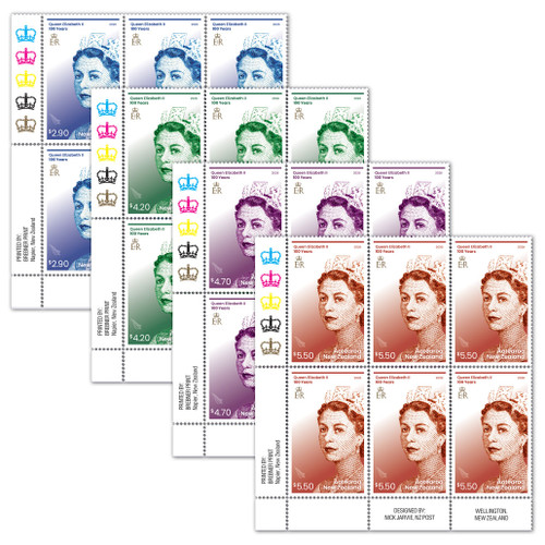 Queen Elizabeth II 100 Years Set of Plate Blocks | NZ Post Collectables