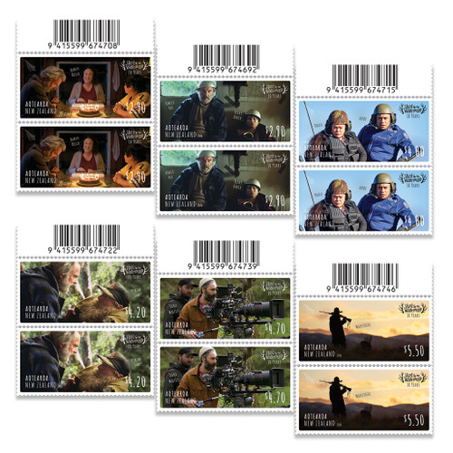 Hunt for the Wilderpeople Set of Barcode B Blocks | NZ Post Collectables