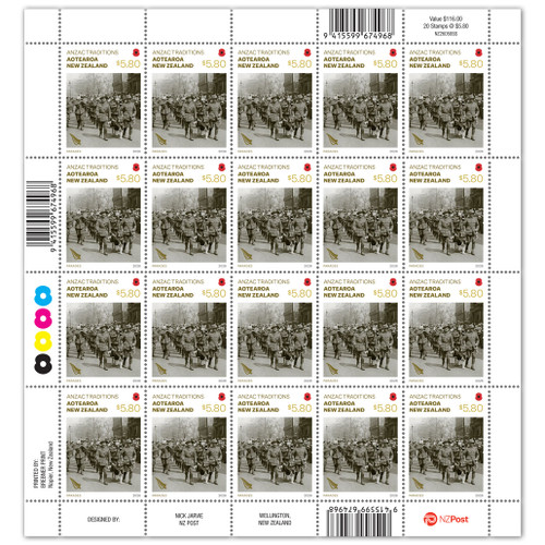 Anzac Traditions $5.80 Stamp Sheet | NZ Post Collectables