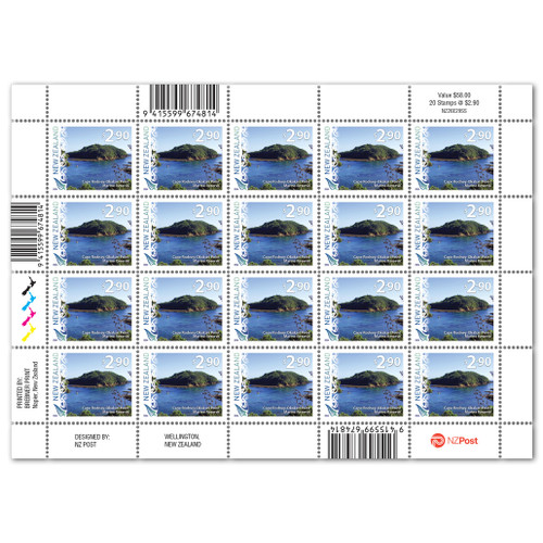 2026 Scenic Definitives $2.90 Stamp Sheet | NZ Post Collectables