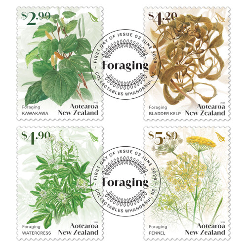 Foraging Set of Cancelled Stamps | NZ Post Collectables