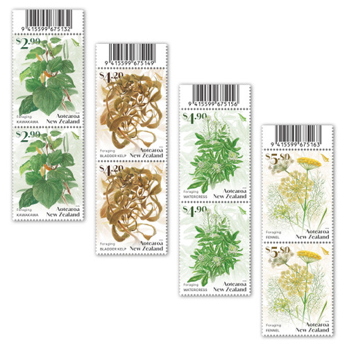 Foraging Set of Barcode B Blocks | NZ Post Collectables