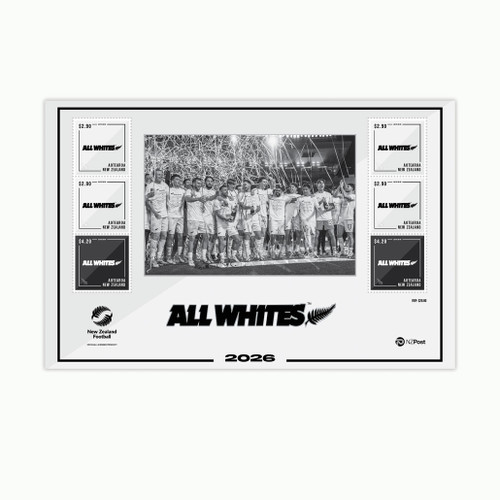 2026 All Whites Set of Mint Stamps | NZ Post Collectables