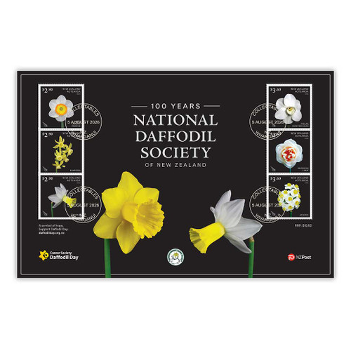2026 Daffodil Society 100 Years Set of Cancelled Stamps | NZ Post Collectables