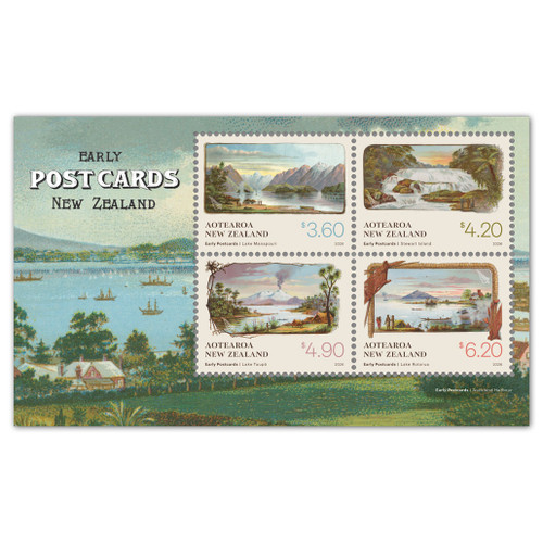 Early Postcards Mint Miniature Sheet | NZ Post Collectables