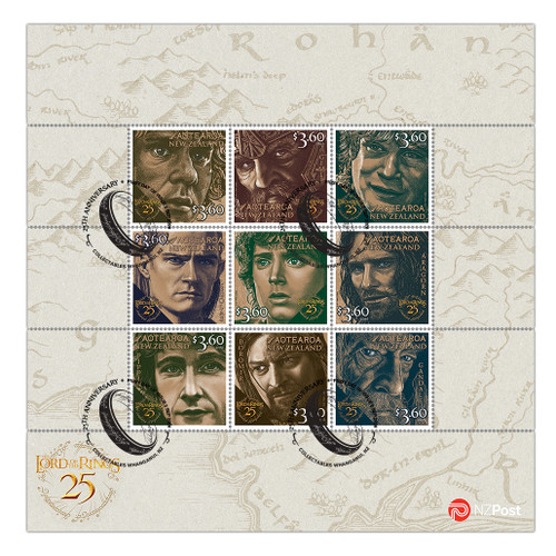 2026 The Lord of the Rings 25th Anniversary Set of Cancelled Stamps | NZ Post Collectables