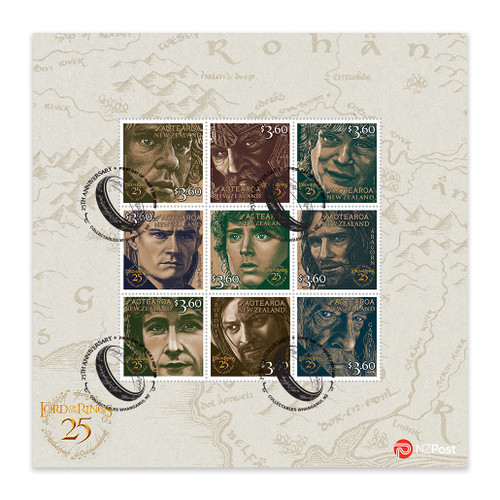 2026 The Lord of the Rings 25th Anniversary Set of Cancelled Stamps | NZ Post Collectables