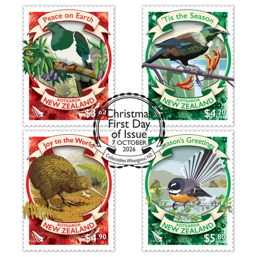 Christmas 2026 Set of Cancelled Stamps | NZ Post Collectables
