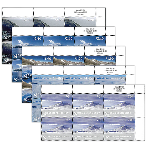 2012 Ross Dependency Definitives Set of Value Blocks