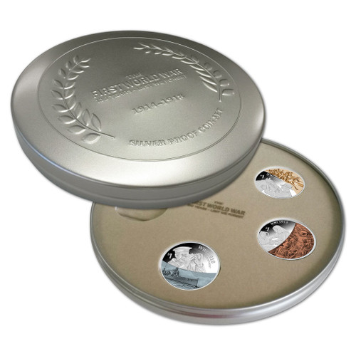 1916 Courage & Commitment Silver Proof Coin Continuity Set | NZ Post Collectables