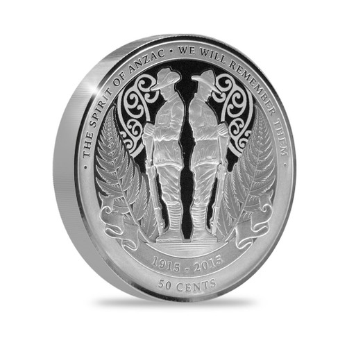 2015 Spirit of Anzac silver proof coin | NZ Post Collectables