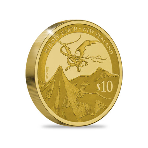 The Hobbit: The Desolation of Smaug Premium Gold Coin | NZ Post Collectables
