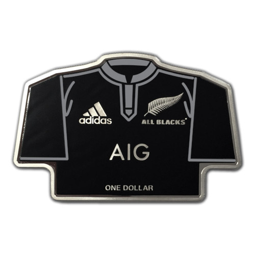 2015 All Blacks Silver Proof Coin obverse | NZ Post Collectables