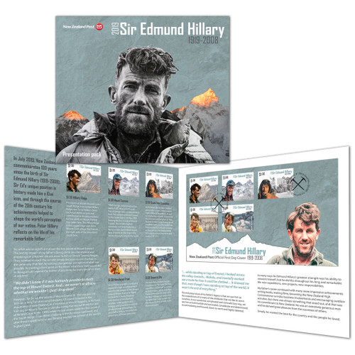 2019 Sir Edmund Hillary 1919-2008 Presentation Pack Image | NZ Post Collectables