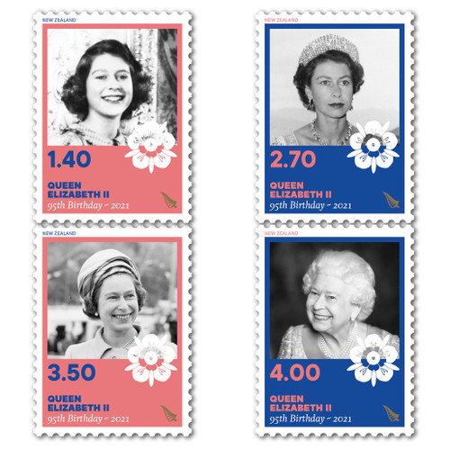 2021 Queen Elizabeth II Ninety-Fifth Birthday Set of Mint Stamps | NZ Post Collectables