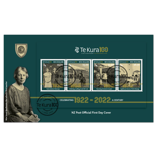 Te Kura 100 Miniature Sheet First Day Cover | NZ Post Collectables