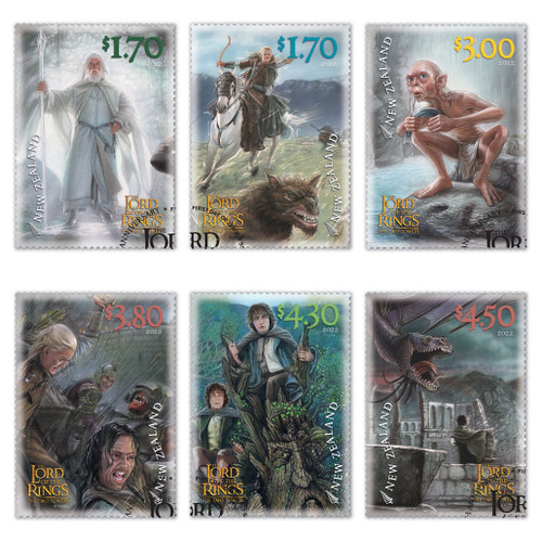 2022 The Lord of the Rings: The Two Towers 20th Anniversary Set of Cancelled Stamps | NZ Post Collectables