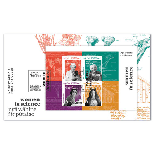 2022 Women in Science Miniature Sheet First Day Cover | NZ Post Collectables