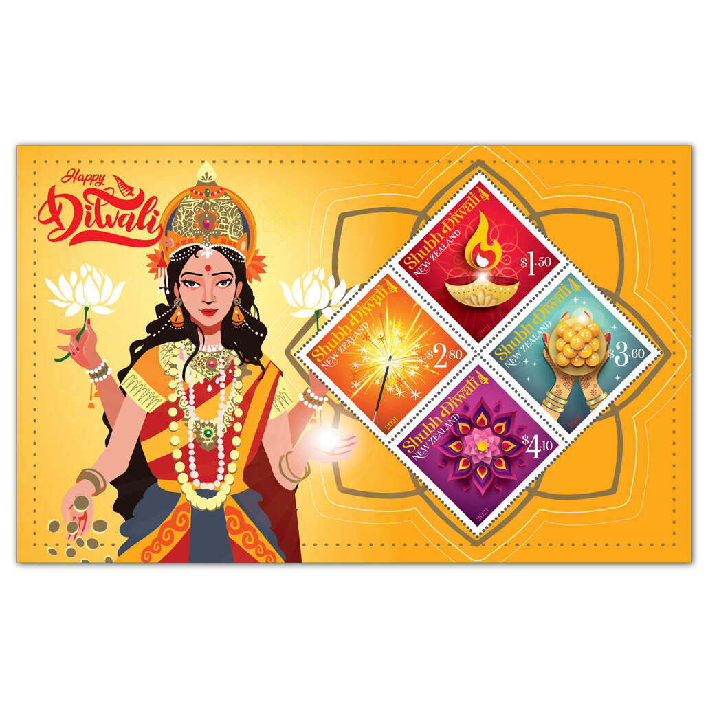 2021 Shubh Diwali Mint Miniature Sheet | NZ Post Collectables