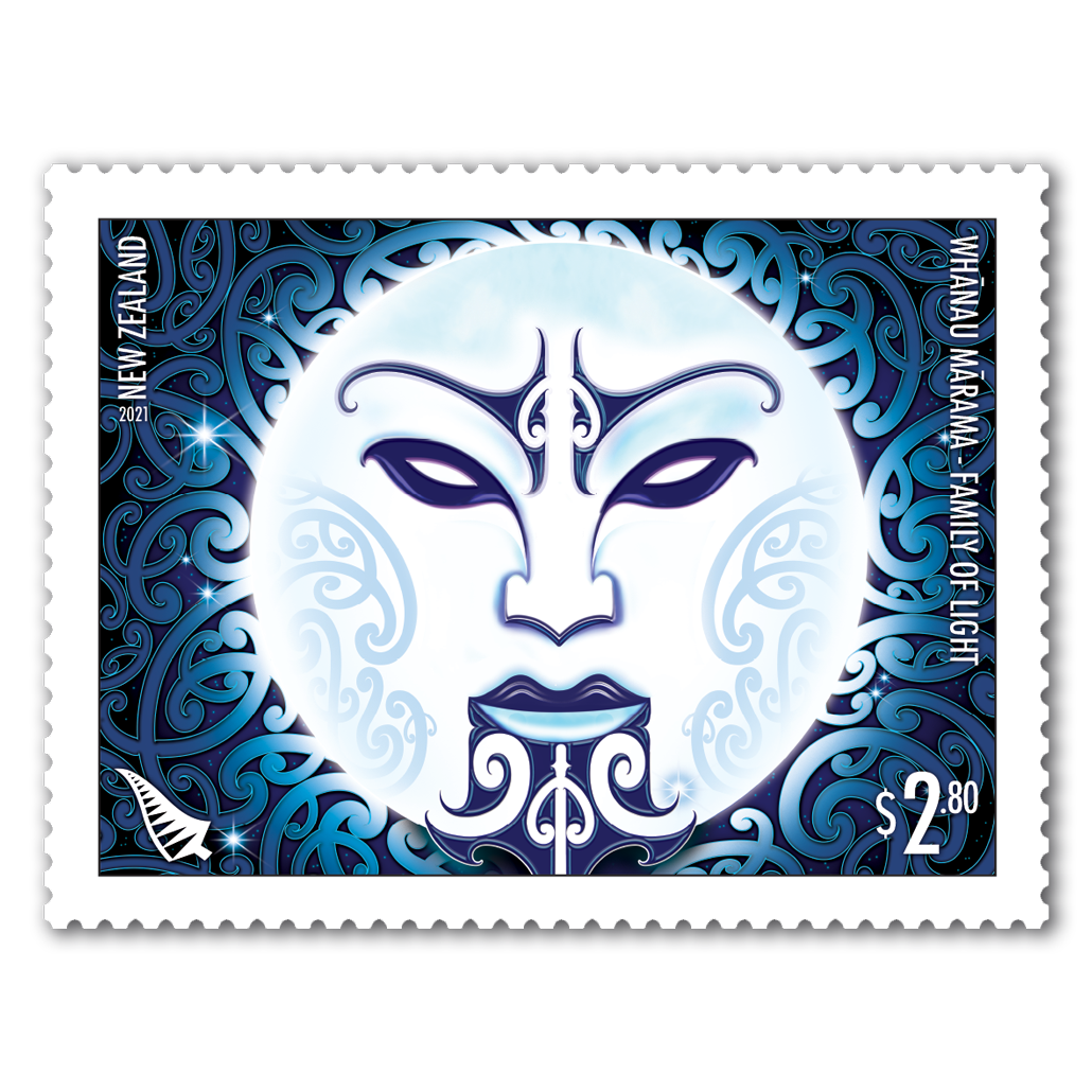 Whānau Mārama - Family of Light $2.80 stamp | NZ Post Collectables