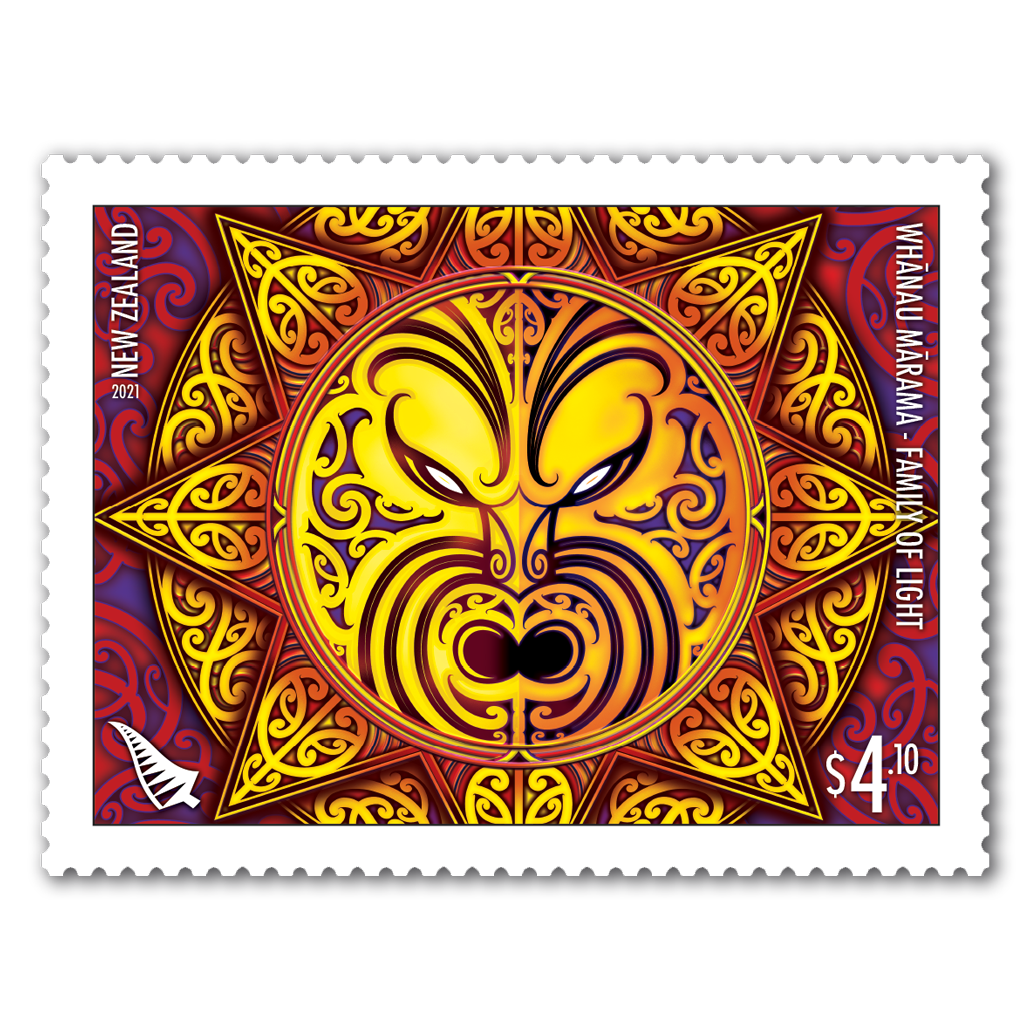 Whānau Mārama - Family of Light $4.10 stamp | NZ Post Collectables