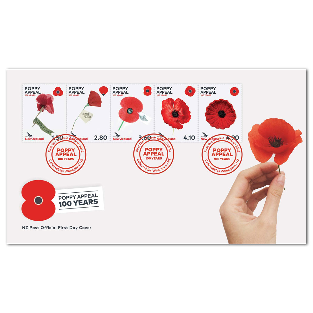 2022 Poppy Appeal 100 Years First Day Cover | NZ Post Collectables