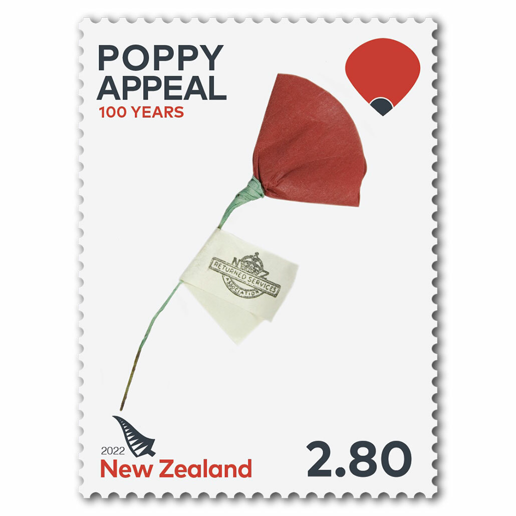 2022 Poppy Appeal 100 Years $2.80 Stamp | NZ Post Collectables