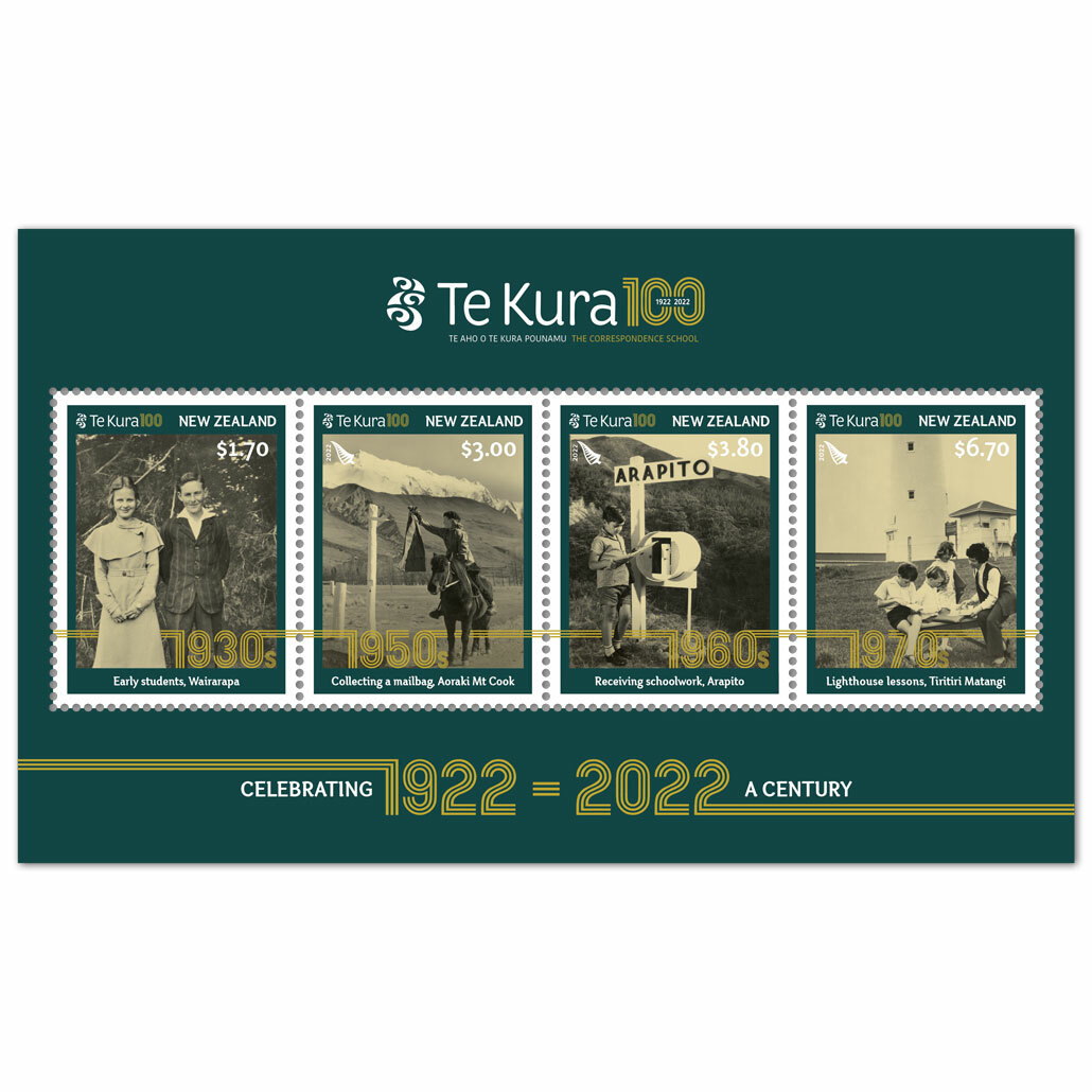 Te Kura 100 Mint Miniature Sheet | NZ Post Collectables