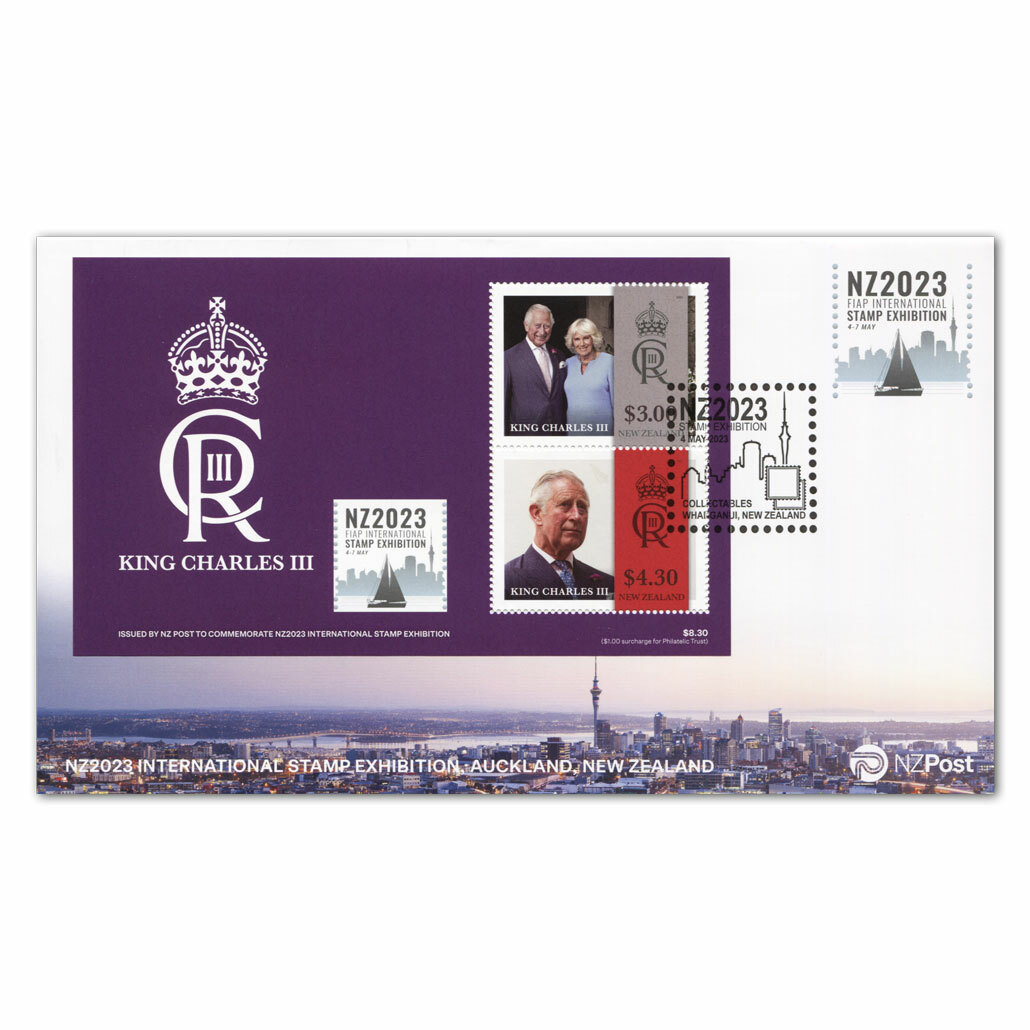 NZ2023 International Stamp Exhibition Souvenir Cover - King Charles III | NZ Post Collectables