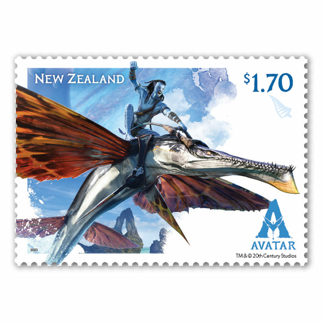 Single $1.70 'Jake Sully' gummed stamp | NZ Post Collectables